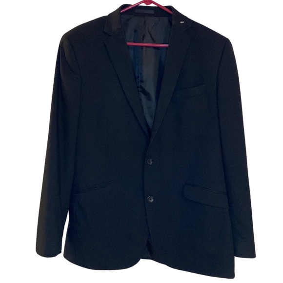 Kenneth Cole Reaction Techni Cole Black Blazer Jacket Size 40R - Picture 3 of 17